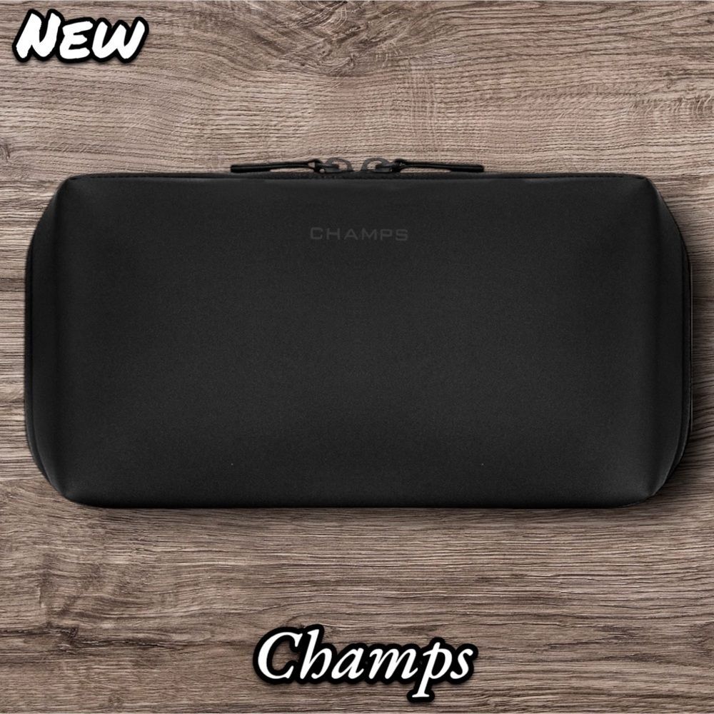 New NWT Unisex CHAMPS Onyx Waterproof Toiletry Makeup Storage Bag